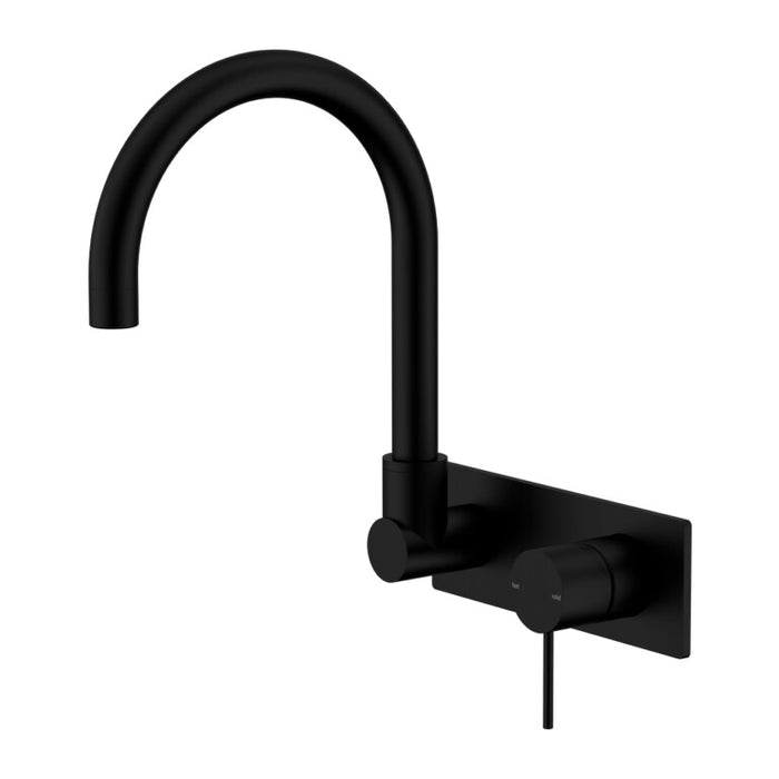 Nero Mecca Wall Basin/Bath Mixer Swivel Spout Chrome/Matte Black/Brushed Nickel/Brushed Gold/Gun Metal/Brushed Bronze/Matte White