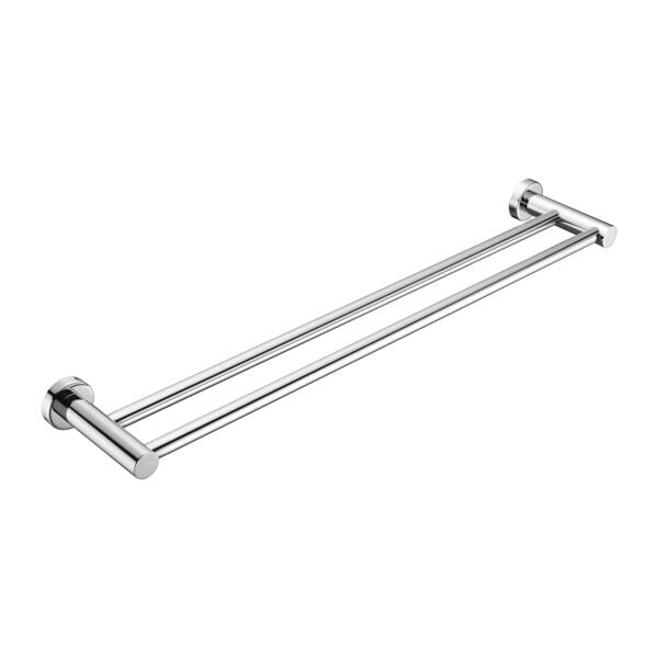 Nero 600mm Mecca 304 Stainless Steel Double Towel Rail Chrome/Matte Black/Brushed Nickel/Brushed Gold/Gun Metal/Brushed Bronze/Matte White