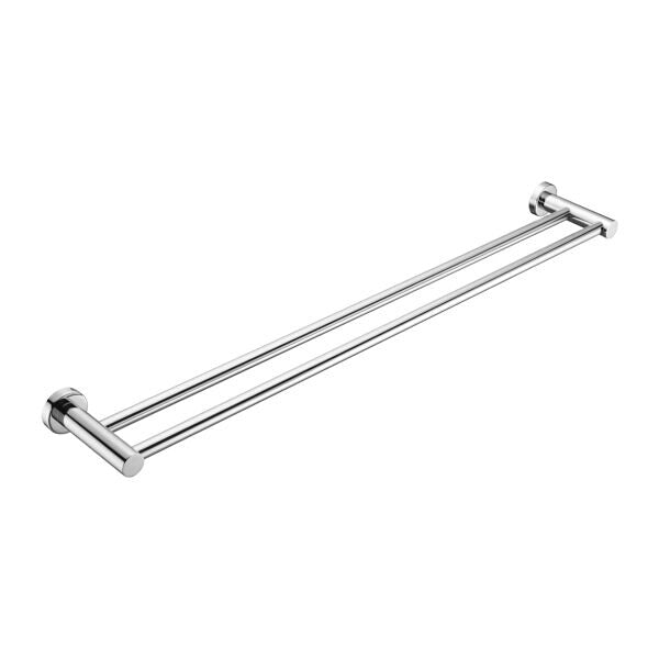 Nero 800mm Mecca 304 Stainless Steel Double Towel Rail Chrome/Matte Black/Brushed Nickel/Brushed Gold/Gun Metal/Brushed Bronze/Matte White