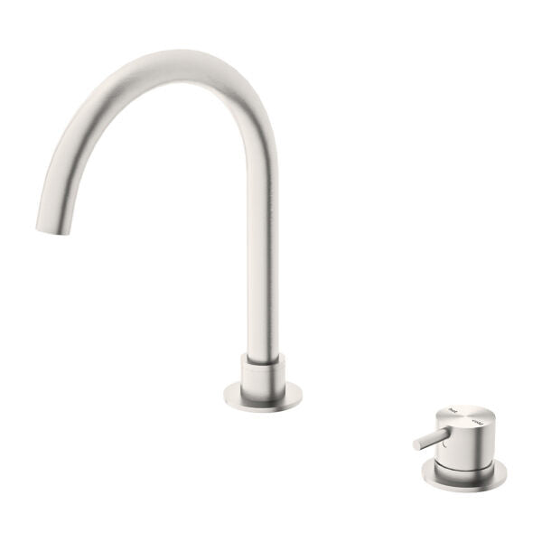 Nero Mecca Hob Basin Mixer Round Swivel Spout Chrome/Matte Black/Brushed Nickel/Brushed Gold/Gun Metal/Brushed Bronze/Matte White