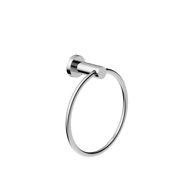 Nero Classic Hand Towel Ring Chrome/Matte Black/Brushed Nickel