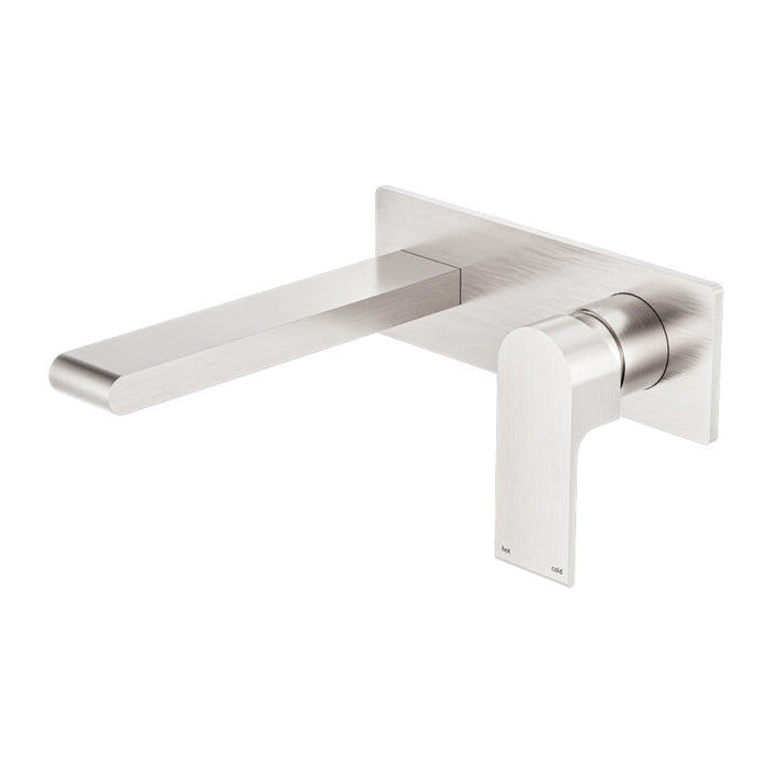 Nero 190mm Bianca Wall Basin/Bath Mixer Gooseneck Spout Chrome/Matte Black/Brushed Nickel/Brushed Gold/Gun Metal