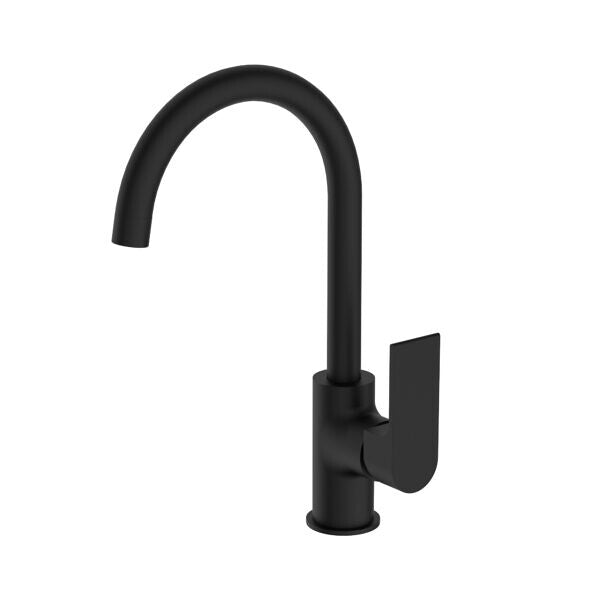 Nero Bianca Kitchen Mixer Gooseneck Spout Chrome/Matte Black/Brushed Nickel/Brushed Gold/Gun Metal