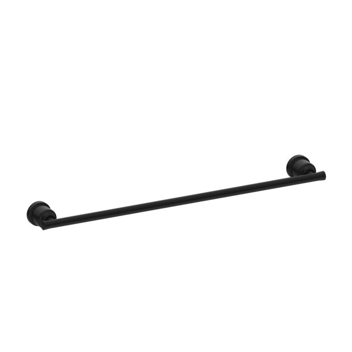 Nero 600mm York Single Towel Rail Chrome/Matte Black/Aged Brass