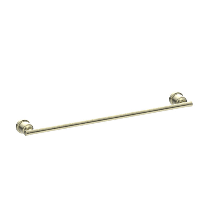 Nero 600mm York Single Towel Rail Chrome/Matte Black/Aged Brass