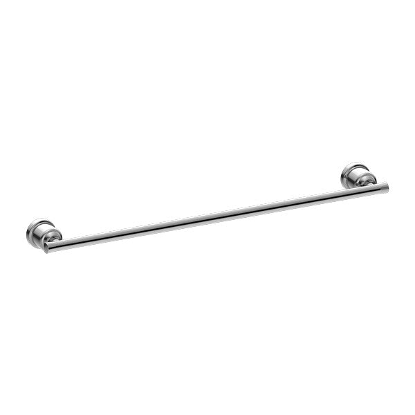 Nero 600mm York Single Towel Rail Chrome/Matte Black/Aged Brass