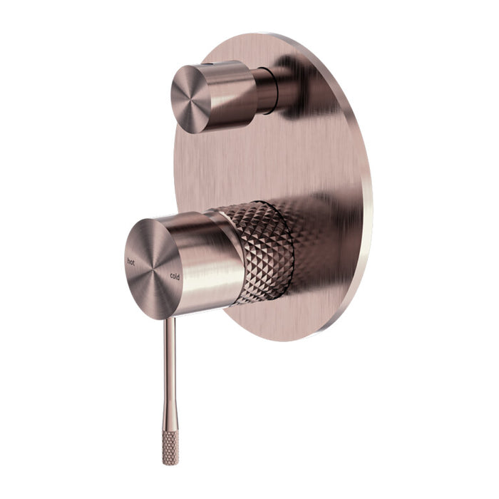 Nero Opal Graphite Brushed Gold Brushed Nickel Brushed Bronze Brass Shower Mixer With Divertor