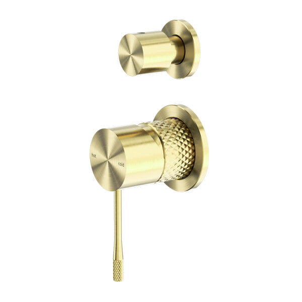 Nero Opal Graphite Brushed Gold Brushed Nickel Brushed Bronze Brass Separate Plate Shower Mixer With Divertor