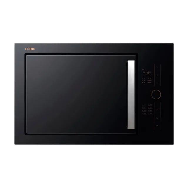 595*368*385mm Fotile Black Tempered Glass Touch Screen Microwave Oven