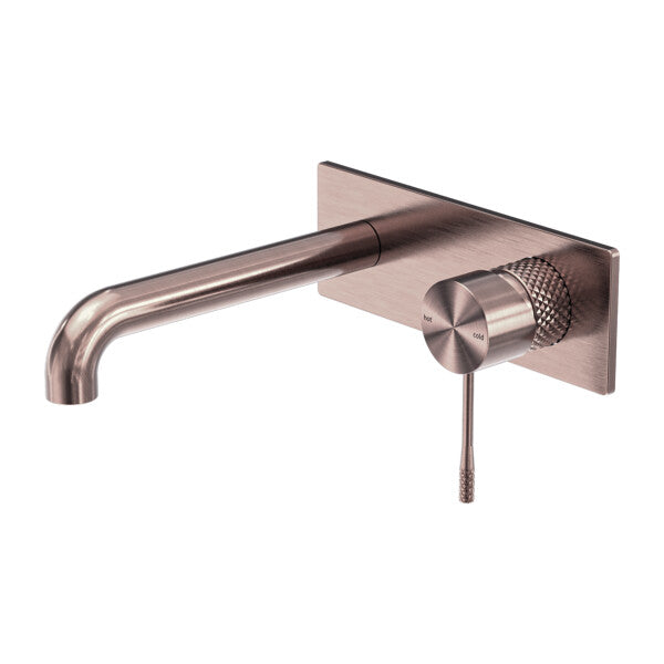 230mm Nero Opal Brushed Nickel Graphite Brushed Gold Brushed Bronze Wall Basin/Bath Mixer