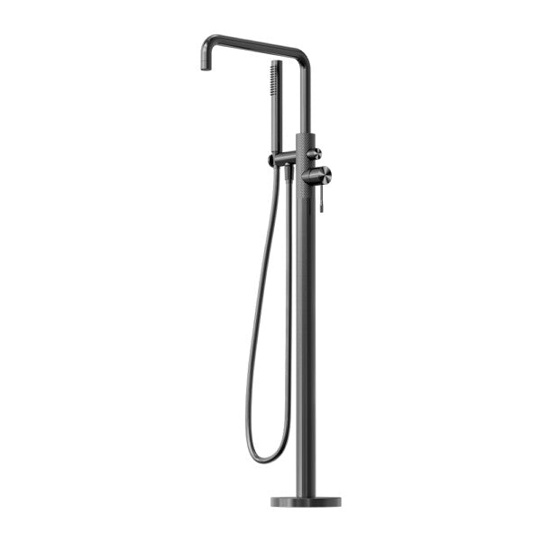 Nero Opal Graphite Brushed Gold Brushed Nickel Brushed Bronze Brass Freestanding Bath Mixer With Hand Floor Mounted Showers