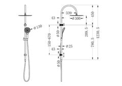 Nero Opal Brass Brushed Nickel Brushed Gold Brushed Bronze Bracket Graphite With Air Shower Twin Showers