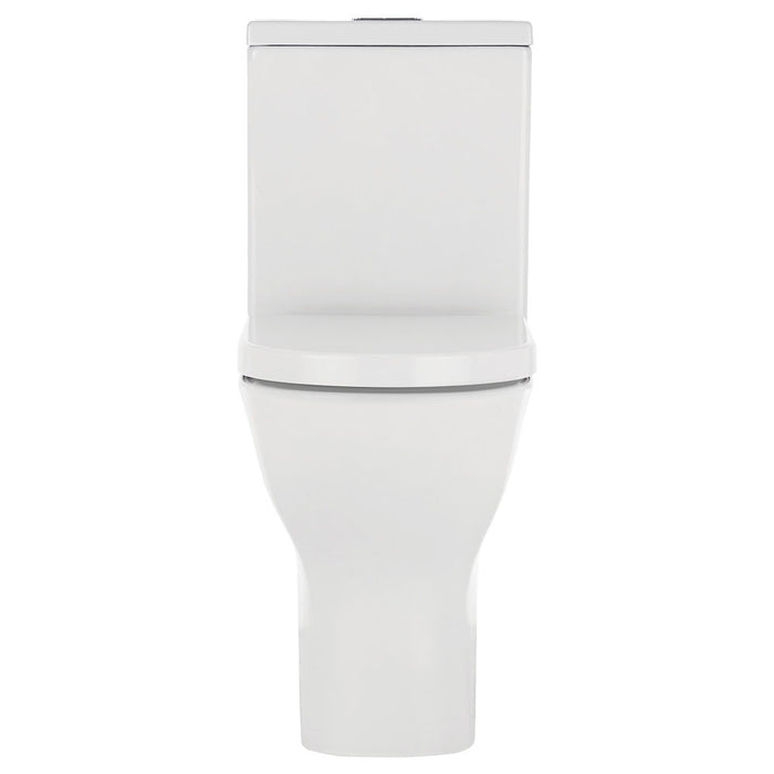 680*370*885mm Fienza Delta Gloss White Rimless Back to Wall Toilet