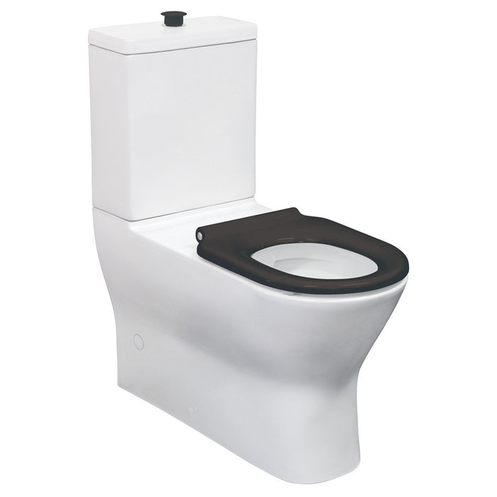 800*365*875mm Fienza Delta Care Gloss White Rimless Grey/White/Black/Blue Seat Back To Wall Toilet