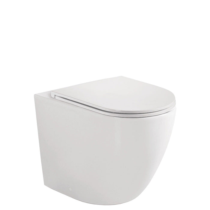 570*360*430mm Fienza KoKo Gloss White Tornado Ceramic Wall-Faced Toilet