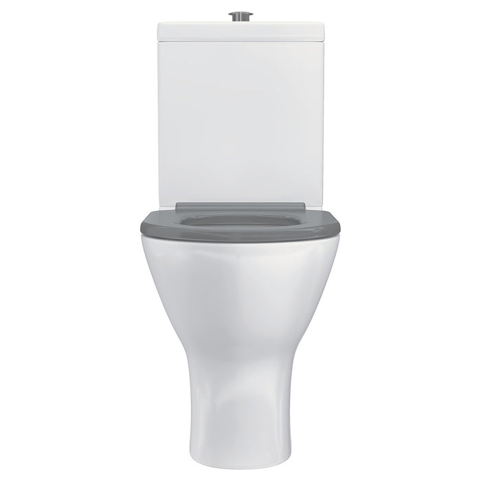 800*365*875mm Fienza Delta Care Gloss White Rimless Grey/White/Black/Blue Seat Back To Wall Toilet