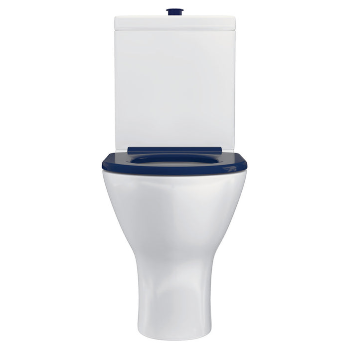 800*365*875mm Fienza Delta Care Gloss White Rimless Grey/White/Black/Blue Seat Back To Wall Toilet