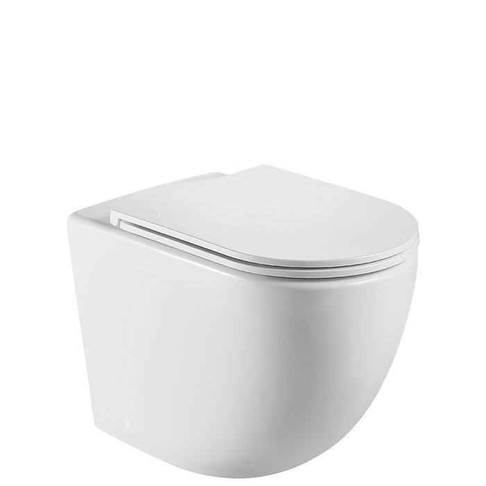 570*360*430mm Fienza KoKo Matt White Tornado Ceramic Wall-Faced Toilet