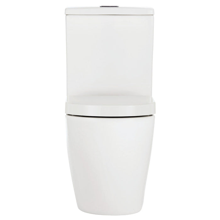 660*385*850mm Fienza Koko Matt White/Matt Black Ceramic Tornado Back To Wall Toilet