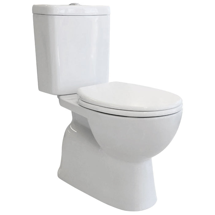 675*360*843mm Fienza Stella Gloss White Rimless S-TRAP Close-Coupled Toilet