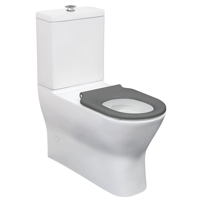 800*365*875mm Fienza Delta Care Gloss White Rimless Grey/White/Black/Blue Seat Back To Wall Toilet