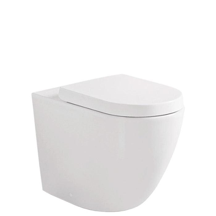 570*360*430mm Fienza KoKo Matt White Tornado Ceramic Wall-Faced Toilet