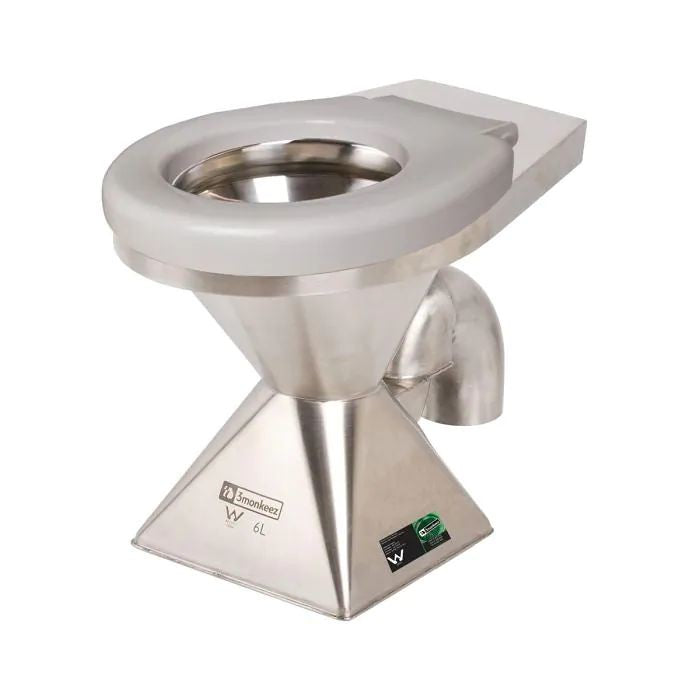 600*355*420mm 3monkeez Disabled Pedestal S/P Trap with Seat Wall Floor (Faced) Toilet Pan