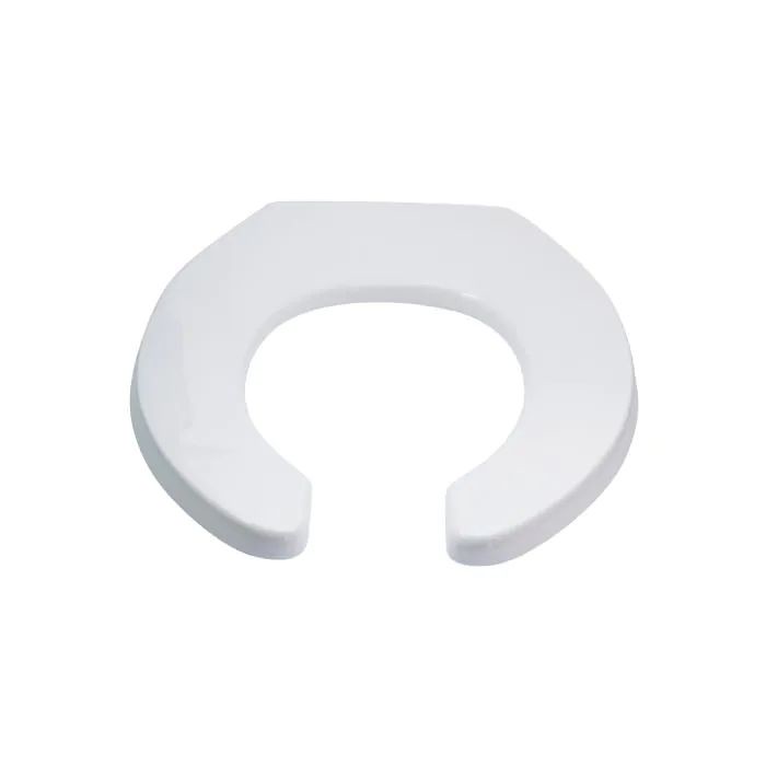 3monkeez White/Black Single Flap Open Front Toilet Seat