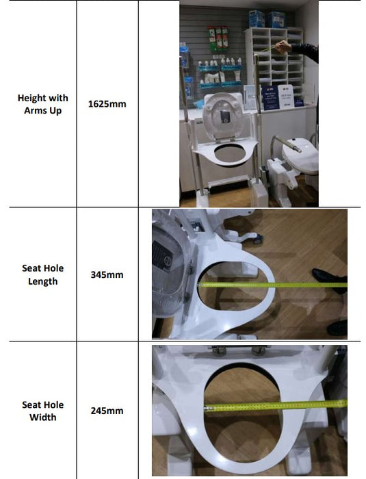 Vertical Aerolet Toilet Lift