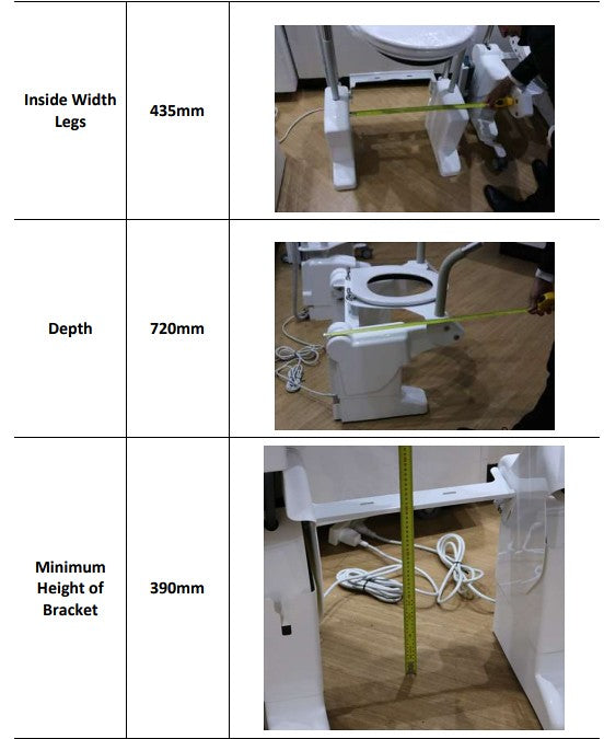 Vertical Aerolet Toilet Lift