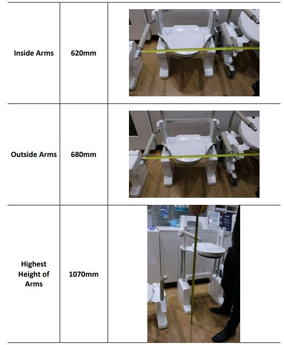 Vertical Aerolet Toilet Lift