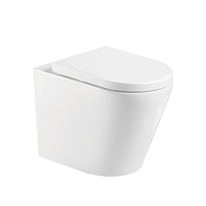 585*370*462mm Fienza Aluca Gloss White Tornado Wall-Faced Toilet