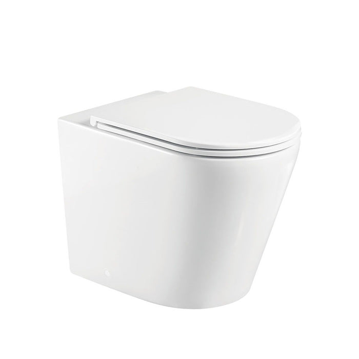 585*370*462mm Fienza Aluca Gloss White Tornado Wall-Faced Toilet