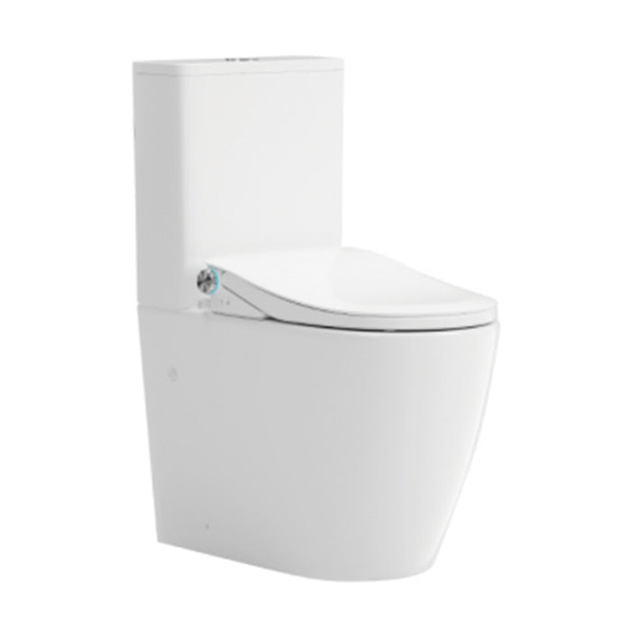 655*375*870mm Lafeme Thea Luxury-Vega Gloss White Rimless Tornado Back To Wall Smart Toilet