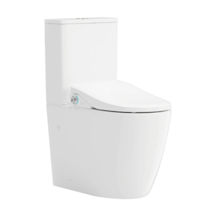 655*375*870mm Lafeme Catania Standard-Vega Gloss White Rimless Tornado Back To Wall Smart Toilet