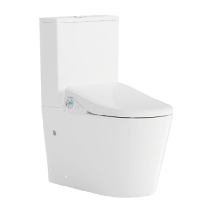 680*375*840mm Lafeme Catania Standard-Luna Gloss White Rimless Two-Pieces Back To Wall Smart Toilet