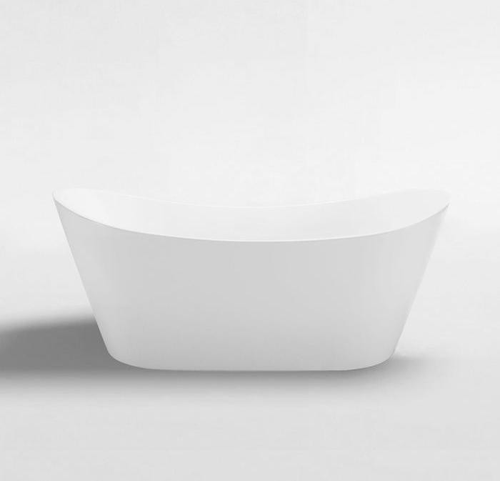 1500/1700*750/800*720mm INS VIVA Gloss White Special Shape HighBack Acrylic Freestanding Bathtub