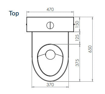 650*470*845mm 3monkeez Ambulant S/P Trap Wall Faced Close Coupled Toilet Pan