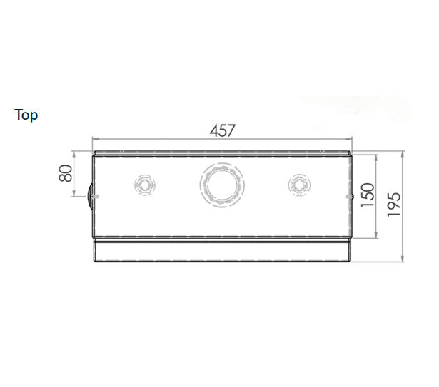 457*195*315mm 3monkeez Stainless Steel Side Press Cistern Inwall Toilet Cisterns