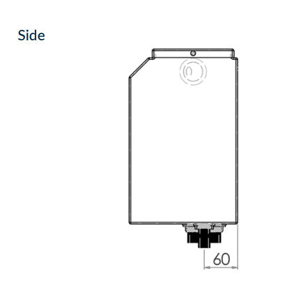 457*195*315mm 3monkeez Stainless Steel Side Press Cistern Inwall Toilet Cisterns