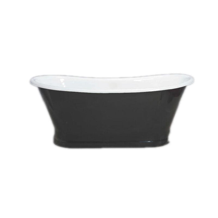 1700*720*725mm Broadway Chateau Gloss White/Black Acrylic Special Shape Freestanding Bathtub