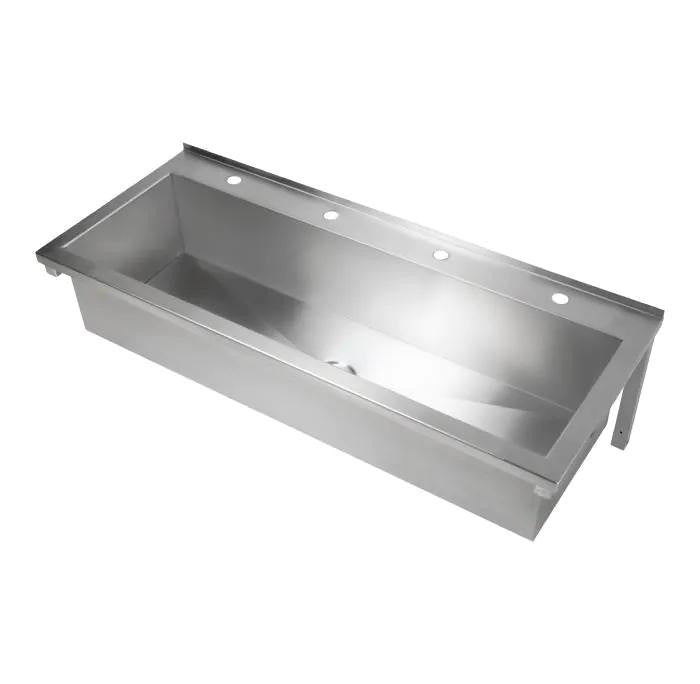 1200/1800mm 3monkeez Stainless Steel 50mm Centre Outlet Trough — reno star