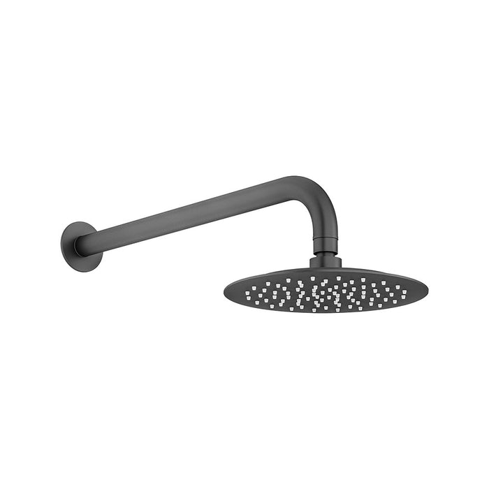 250mm Linkware Elle Brushed Stainless/Matt Black/Brushed Gold/Gun Metal/Chrome 316 Stainless Steel Outdoor Overhead Shower with 400mm Arm