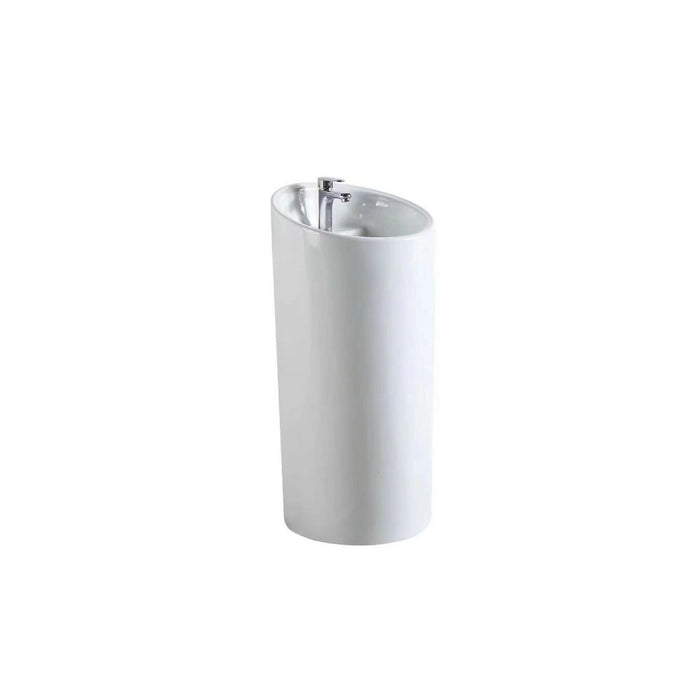 960*460*480mm POS Ceramic Pedestal Gloss White Basin