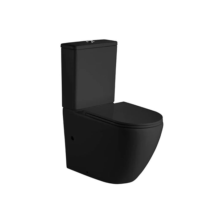 620*365*830mm MER Matt Black Highest Quality Vitreous China Back To Wall Toilets