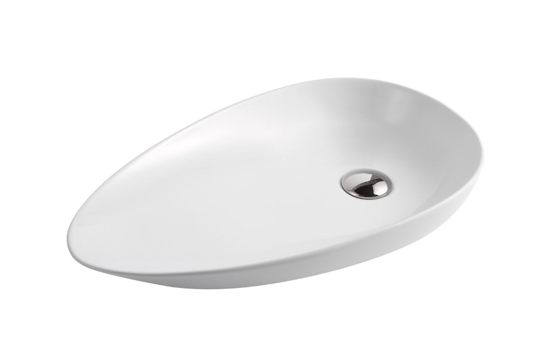 580x365x105mm ABS 569 Gloss/Matt White Ceramic Special Shape Above Counter Basin