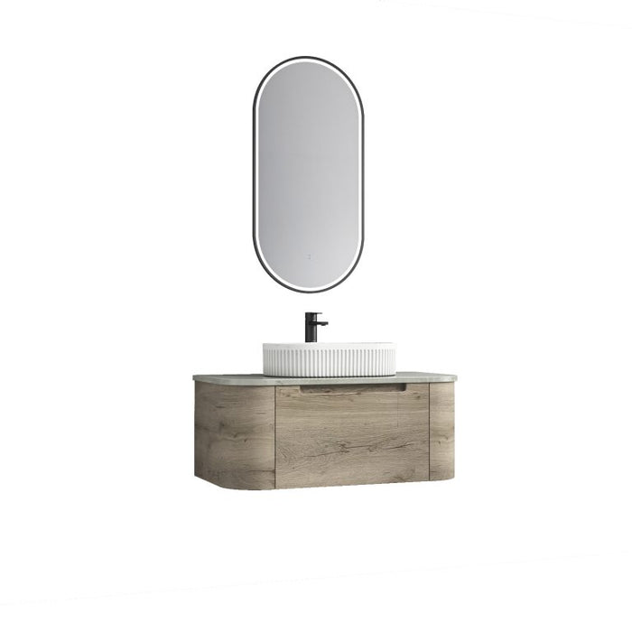 750-1800*460*350mm Aulic Hamilton Plywood Wall Hung Curving Vanity and German Accessories