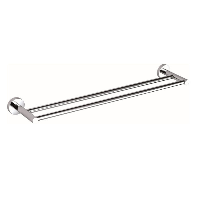 750mm BK RUND Chrome/Matt Black/Brushed Nickel/Brushed Gold/Gunmetal Grey Brass Double Round Bars Towel Rails