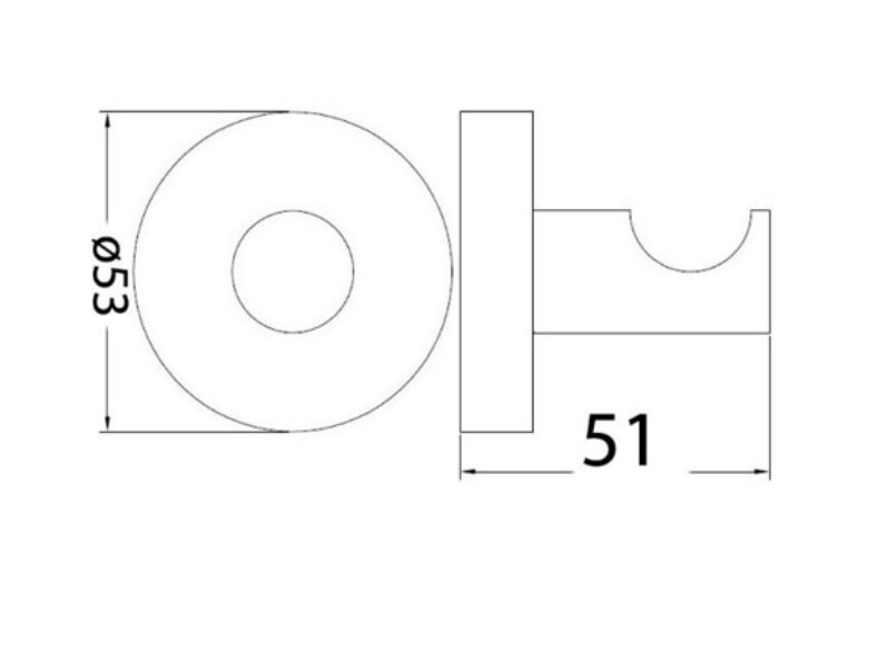 BK RUND Chrome/Matt Black/Brushed Nickel/Brushed Gold/Brushed Gun Metal Brass Round Single Robe Hooks