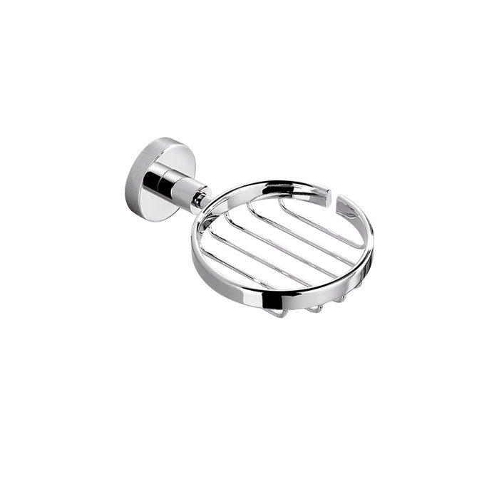 BK RUND Chrome Brass Round Soap Basket